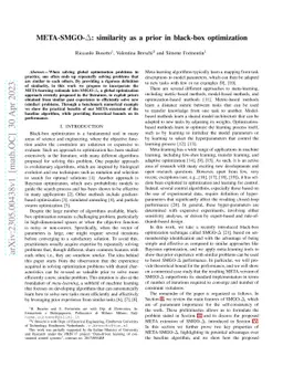 META-SMGO-$Δ$: similarity as a prior in black-box optimization