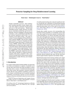 Posterior Sampling for Deep Reinforcement Learning