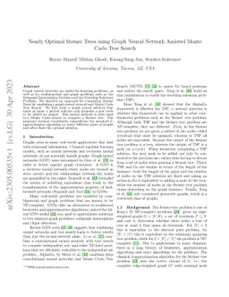 Nearly Optimal Steiner Trees using Graph Neural Network Assisted Monte
  Carlo Tree Search