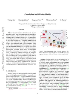 Class-Balancing Diffusion Models