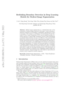 Rethinking Boundary Detection in Deep Learning Models for Medical Image
  Segmentation