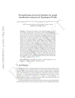 Strengthening structural baselines for graph classification using Local
  Topological Profile