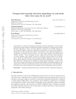 Unsupervised anomaly detection algorithms on real-world data: how many
  do we need?