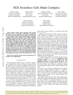 SGX Switchless Calls Made Configless
