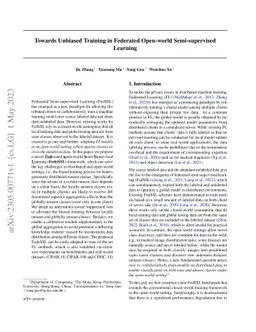 Towards Unbiased Training in Federated Open-world Semi-supervised
  Learning