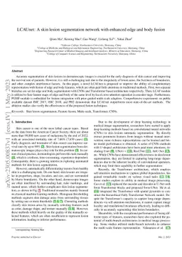 LCAUnet: A skin lesion segmentation network with enhanced edge and body
  fusion
