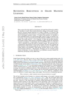 Revisiting Robustness in Graph Machine Learning