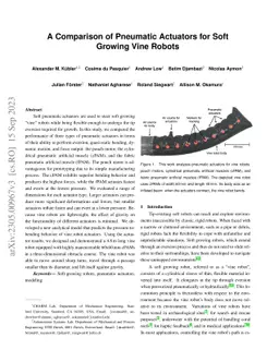 A Comparison of Pneumatic Actuators for Soft Growing Vine Robots