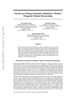 On the use of Deep Generative Models for Perfect Prognosis Climate
  Downscaling