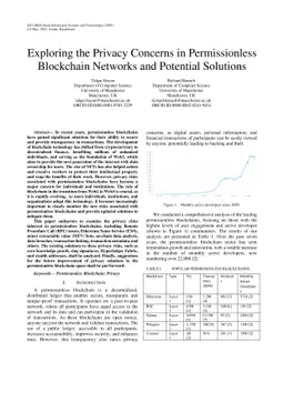 Exploring the Privacy Concerns in Permissionless Blockchain Networks and
  Potential Solutions