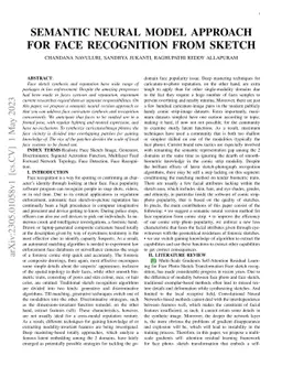 semantic neural model approach for face recognition from sketch