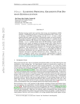 PGrad: Learning Principal Gradients For Domain Generalization