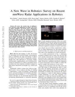 A New Wave in Robotics: Survey on Recent mmWave Radar Applications in
  Robotics