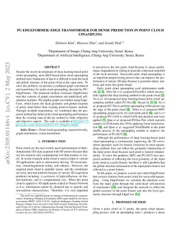 PU-EdgeFormer: Edge Transformer for Dense Prediction in Point Cloud
  Upsampling