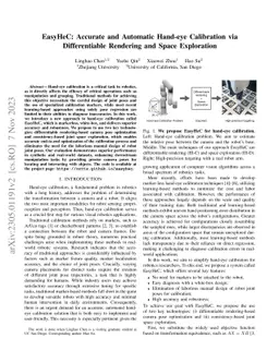 EasyHeC: Accurate and Automatic Hand-eye Calibration via Differentiable
  Rendering and Space Exploration