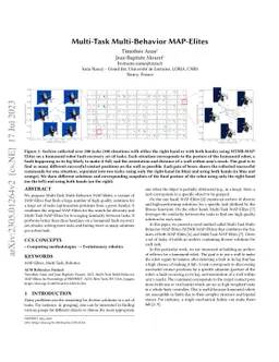 Multi-Task Multi-Behavior MAP-Elites