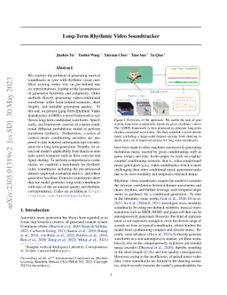 Long-Term Rhythmic Video Soundtracker