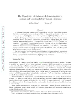 The Complexity of Distributed Approximation of Packing and Covering
  Integer Linear Programs