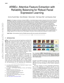 ARBEx: Attentive Feature Extraction with Reliability Balancing for
  Robust Facial Expression Learning