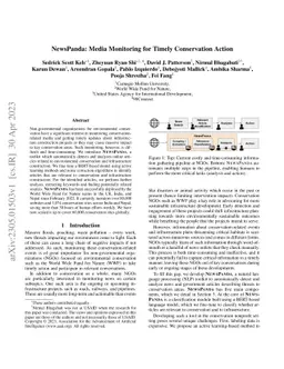 NewsPanda: Media Monitoring for Timely Conservation Action