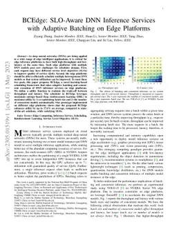BCEdge: SLO-Aware DNN Inference Services with Adaptive Batching on Edge
  Platforms