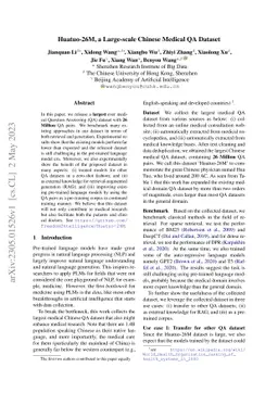 Huatuo-26M, a Large-scale Chinese Medical QA Dataset