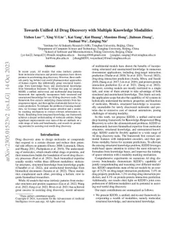 Towards Unified AI Drug Discovery with Multiple Knowledge Modalities