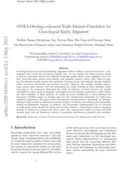 OTIEA:Ontology-enhanced Triple Intrinsic-Correlation for Cross-lingual
  Entity Alignment