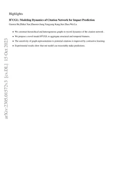 H2CGL: Modeling Dynamics of Citation Network for Impact Prediction