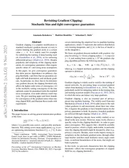 Revisiting Gradient Clipping: Stochastic bias and tight convergence
  guarantees