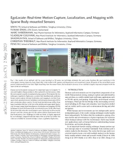 EgoLocate: Real-time Motion Capture, Localization, and Mapping with
  Sparse Body-mounted Sensors