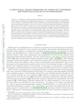 A structural characterization of Compactly Supported OEP-based balanced
  dual multiframelets