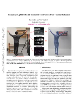 Humans as Light Bulbs: 3D Human Reconstruction from Thermal Reflection