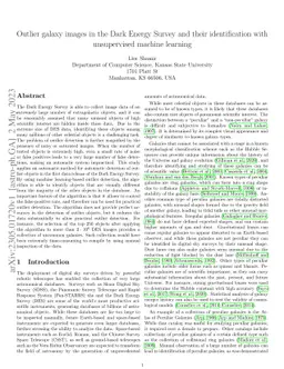 Outlier galaxy images in the Dark Energy Survey and their identification
  with unsupervised machine learning