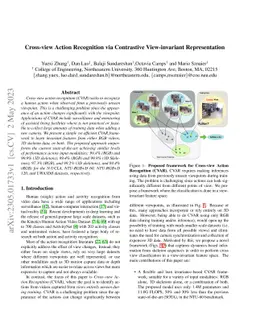 Cross-view Action Recognition via Contrastive View-invariant
  Representation