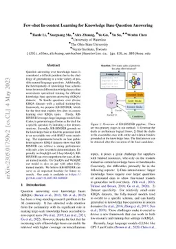 Few-shot In-context Learning for Knowledge Base Question Answering