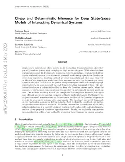 Cheap and Deterministic Inference for Deep State-Space Models of
  Interacting Dynamical Systems