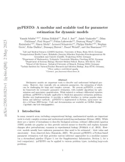 pyPESTO: A modular and scalable tool for parameter estimation for
  dynamic models