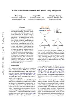 Causal Interventions-based Few-Shot Named Entity Recognition