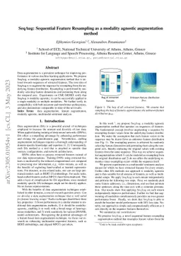 SeqAug: Sequential Feature Resampling as a modality agnostic
  augmentation method
