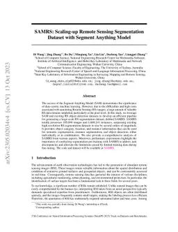 SAMRS: Scaling-up Remote Sensing Segmentation Dataset with Segment
  Anything Model