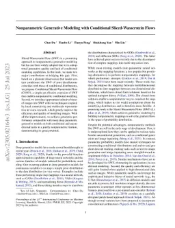 Nonparametric Generative Modeling with Conditional Sliced-Wasserstein
  Flows