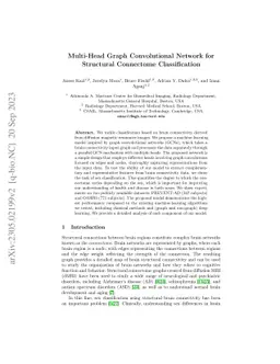 Multi-Head Graph Convolutional Network for Structural Connectome
  Classification