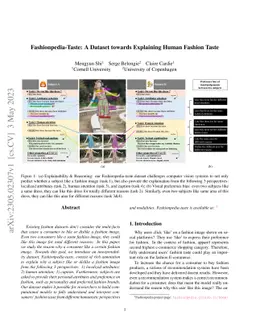 Fashionpedia-Taste: A Dataset towards Explaining Human Fashion Taste