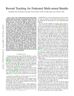 Reward Teaching for Federated Multi-armed Bandits