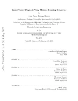 Breast Cancer Diagnosis Using Machine Learning Techniques