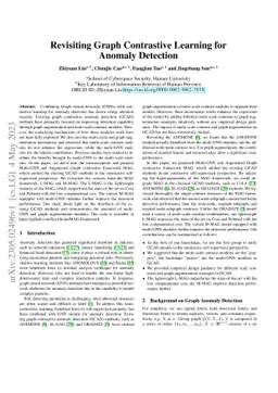 Revisiting Graph Contrastive Learning for Anomaly Detection