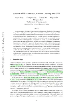 AutoML-GPT: Automatic Machine Learning with GPT