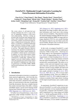 FormNetV2: Multimodal Graph Contrastive Learning for Form Document
  Information Extraction