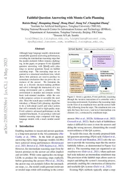 Faithful Question Answering with Monte-Carlo Planning